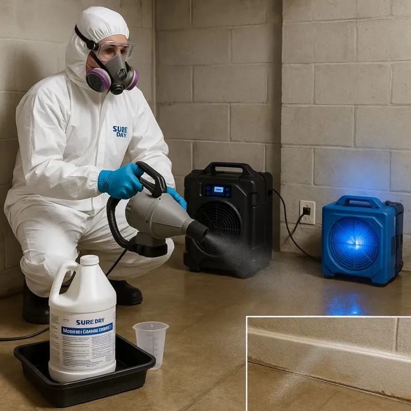 Sanitization and Odor Removal process in Andover, OH